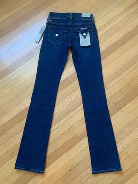 NWT HUDSON BETH MID-RISE BABY BOOT DARK WASH JEANS IN WOMENS SIZE 25L